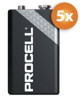 Duracell Procell 9V Alkaline batterijen - 5-pack