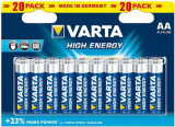 20 x AA Varta alkaline batterijen - LongLife Power- 4906