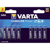 8 x AAA Varta alkaline batterijen - LongLife Power - 4903