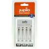 Jupio Basic Charger - voor 4 AA of 2 AAA batterijen - met USB
