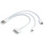 3 in 1 USB Kabel - USB naar Apple 30pins, Apple Lightning en microUSB