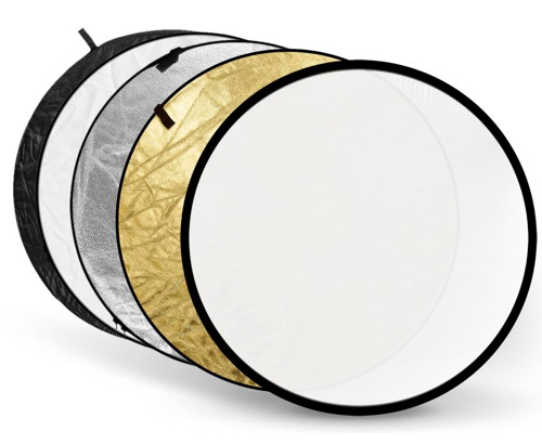 Verward kan niet zien Meestal Godox reflectieschermen 5-in-1 Gold, Silver, Black, White, Translucent -  110cm | Saake-shop.nl