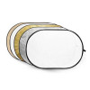 Godox reflectieschermen 5-in-1 Gold, Silver, Soft Gold, White, Translucent - 80x120cm