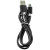 USB kabel voor Apple en microUSB kabel in één connector - Nylon gevlochten - Wit