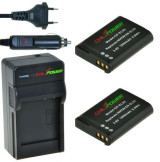 2 camera-accu's EN-EL23 inclusief oplader en autolader - Origineel ChiliPower