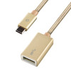 Energea AluMax USB-C naar USB 3.0 adapter - 14cm - goud