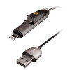 Energea microUSB + Apple MFI Lightning kabel in één