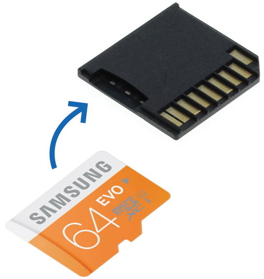 Uit knal belasting MicroSD Adapter + 64GB Samsung geheugen voor MacBook Pro 13" en 15"  (Retina) | Saake-shop.nl