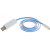 MicroUSB kabel wit met blauw lichtgevend looplicht
