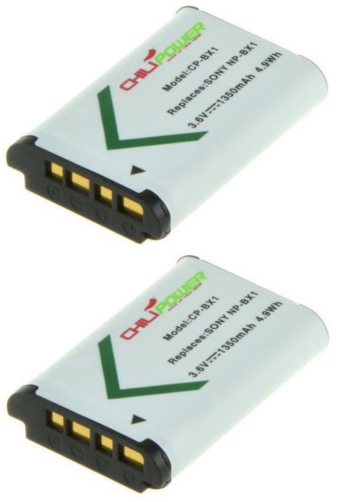 ChiliPower NP-BX1 accu voor Sony - 1350mAh - 2-Pack