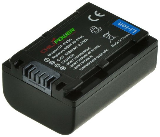 ChiliPower NP-FV50 / NP-FV30 accu voor Sony - 950mAh
