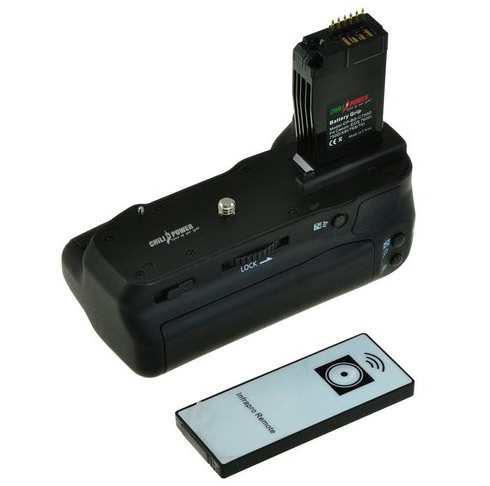Chilipower Batterygrip voor Canon EOS 750D en Canon EOS 760D (BG-E18) + afstandsbediening