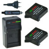 2 x AHDBT-401 accu's voor GoPro Hero4 - inclusief oplader en autolader - Origineel ChiliPower
