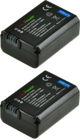 ChiliPower NP-FW50 accu voor Sony  - 1100mAh - 2-Pack