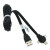 USB kabel 3in1 - Apple Lightning / microUSB / USB-C in één - zwart - 1 meter