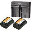 Jupio Kit: 2 x camera-accu NP-FZ100 2040mAh + USB Dual lader