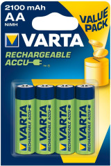 Varta AA batterijen oplaadbaar - 2100mAh - 4 stuks