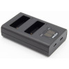 ChiliPower Panasonic DMW-BLC12 dubbellader voor 2 camera accu's (tegelijk)