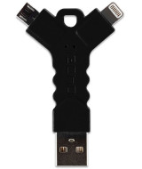 ConnectKey Apple Lightning (MFI) én Micro USB aansluiting in één - Zwart