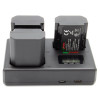 ChiliPower Sony Accu NP-FZ100 Kit Deluxe - 3 accu's + Triple lader, voor het laden van 3 accu's