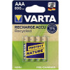 Varta AAA Recycled batterijen - 800mAh - Oplaadbaar - 4 stuks