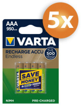 Varta Endless AAA 950mAh oplaadbare batterijen - 20 stuks