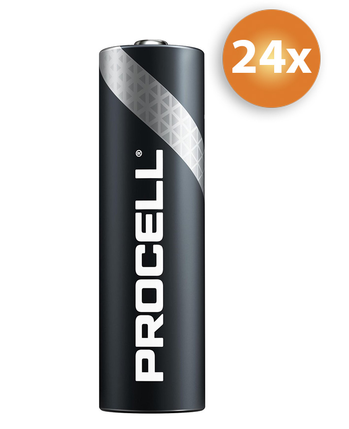 Voordeelpak AA batterijen Duracell Procell 24 stuks