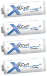 Xcell AA krachtige batterijen - 4 stuks - 2650mAh