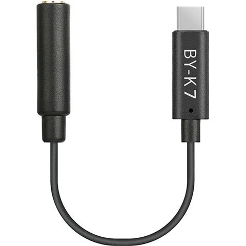 Boya Universele Adapter BY-K7 3,5mm TRS naar USB-C voor DJI Osmo Action