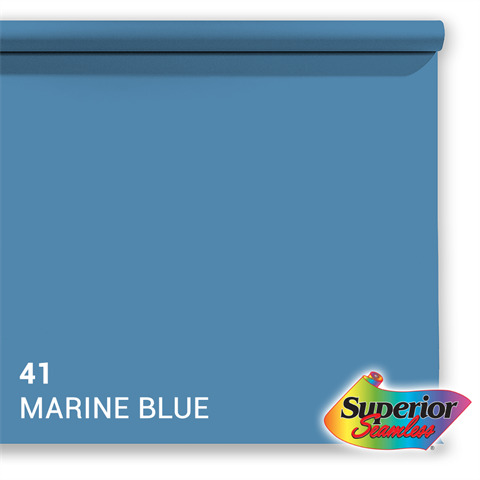 Superior Achtergrondpapier 41 Marine Blue 1,35 x 11m