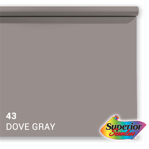 Superior Achtergrondpapier 43 Dove Grey 1,35 x 11m