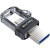 SanDisk Ultra Dual USB-stick 3.0 - USB en microUSB - 256GB
