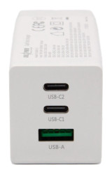 ChiliPower USB Dual netadapter - 2 x USB-C en USB - ondersteunt USB-PD (Power Delivery) - 65W