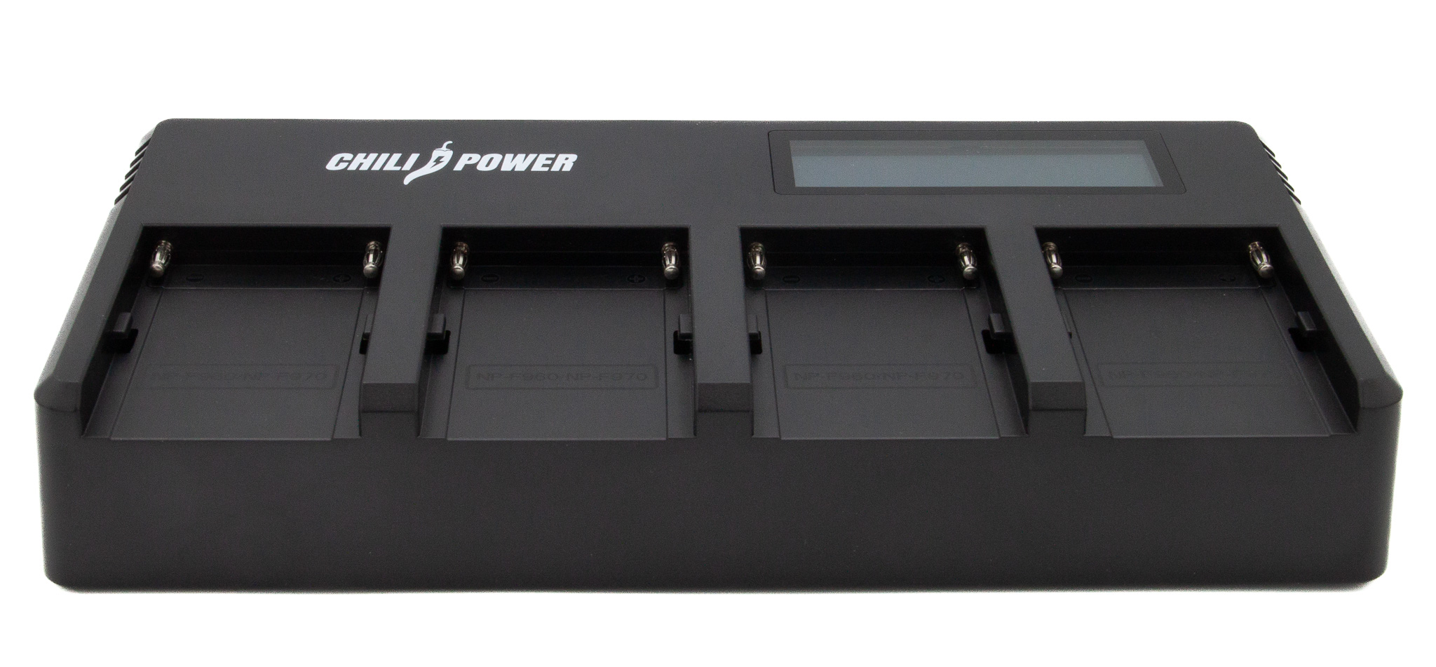 Patona ChiliPower Snellader voor 4 Sony L-serie accu's (NP-F550, NP-F570, NP-F750, NP-F960, NP-F970)