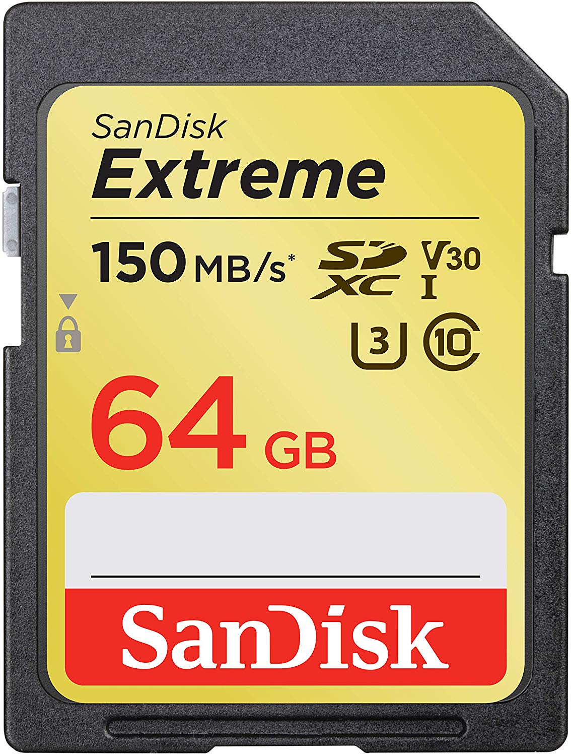 Konijn rukken leerling Sandisk SDXC geheugenkaart - 64GB - Extreme - U3 | Saake-shop.nl